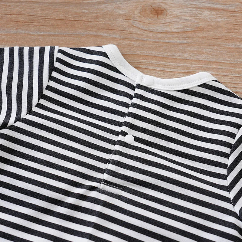 Hippo Print Baby Jumpsuit